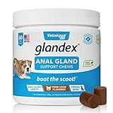 Glandex Anal Gland Pumpkin para Perros 60 Quilates masticables con enzimas digestivas, suplemento de Fibra probiótica para Perros (hígado de Cerdo) - by Vetnique Labs