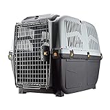 ARQUIVET Transportín SKUDO-6 para Perros y Gatos - Puerta metálica - Homologado para los Viajes - Transportín categoría IATA - Transportín Mascotas - 92 x 63 x 70 cm