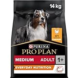 Purina Pro Plan Medum Adult Balance Pienso para Perro Mediano Adulto con Pollo, saco de 14kg