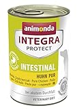 animonda Integra Protect Intestinal para perros, comida dietética para perros, comida húmeda para casos de diarrea o vómitos, puro pollo, 6 x 400 g