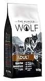 The Hunger of the Wolf Alimento seco para perros adultos y perros alérgicos, fórmula delicada sin cereales con salmón y patatas- 14 kg