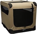 Amazon Basics - Transportín para perros, blando, plegable, 76 cm