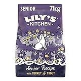 Lily's Kitchen Completo Pienso Seco para Perros Senior mayores de 8+, con Pavo y Trucha, 7 kg