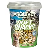 ARQUIVET Soft Snacks para Perro Corazones Mix 300 gr para Perro - Aperitivos para Perro en Forma de corazón - Chuches, recompensas y premios caninos - Alimento complementario