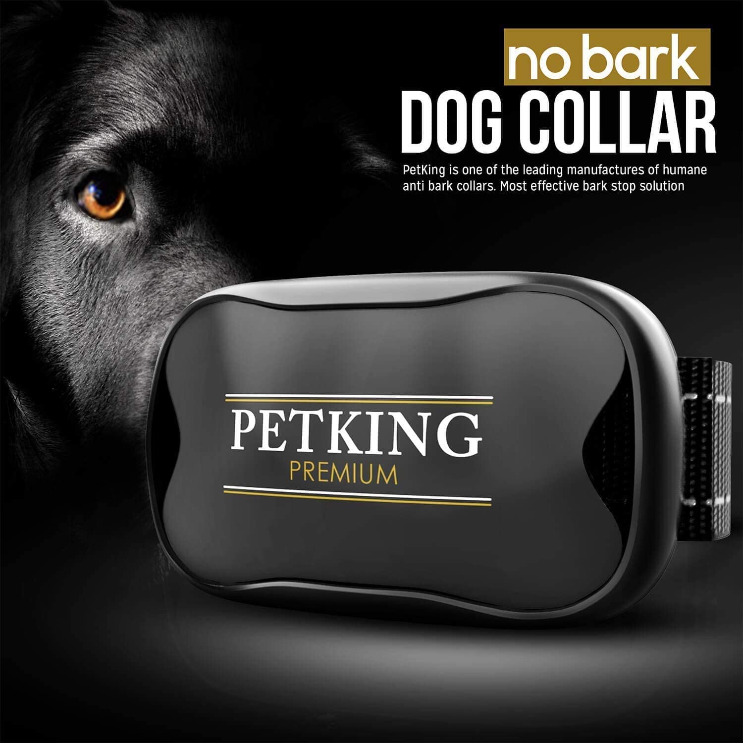 PetKing Premium Collar Antiladridos para Perros Pequeños y Grandes 